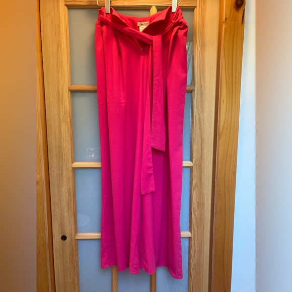 Barbie Pink Wide Leg Trousers - Picture 1 of 7
